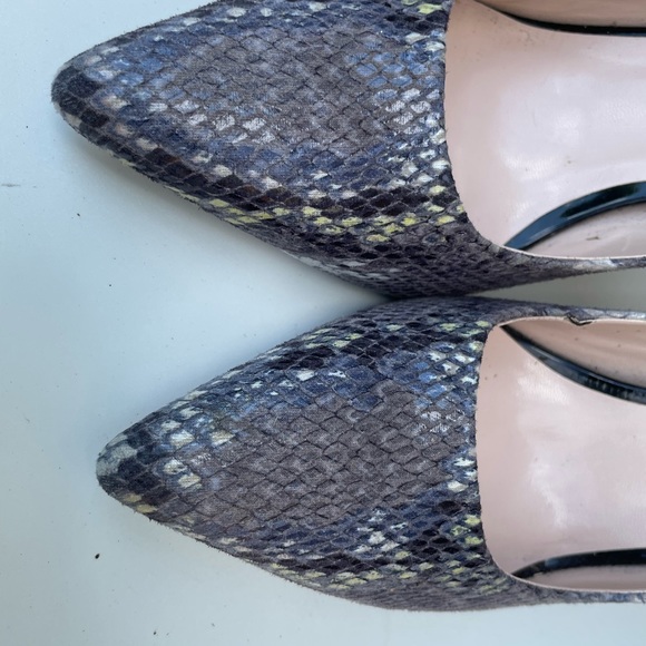 VIVI Gray Snakeskin Heels Size 9.5 - Picture 9 of 12